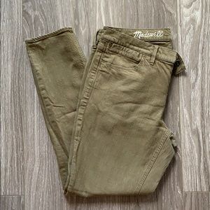 Madewell Olive green jeans